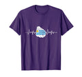 Patriotic Uruguay Gift Heartbeat Uruguayan T-Shirt - Trendy Graphic Unisex