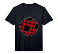 Football Soccer Buffalo Plaid Soccer T-Shirt - Casual Everyday Wear Unisex