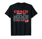 Coach Definition Funny Sport T-Shirt - Casual Everyday Wear for Adults