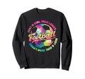 Just Who Loves Football Player Soccer Sweatshirt - Unique Graphic Unisex