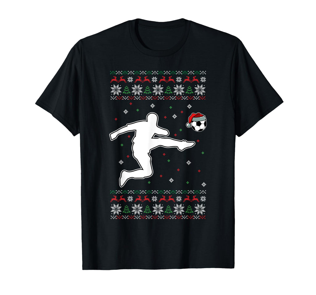 Soccer Player Sport Ugly X Mas Pajama T-Shirt - Streetwear Style Men Women