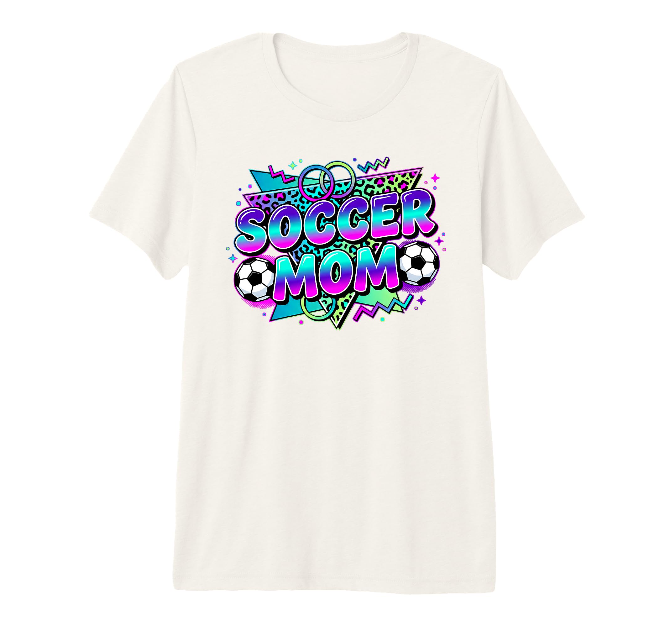 Soccer Mom Leopard Game Day Sideline T-Shirt - Minimalist Print Men Women