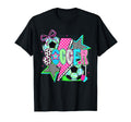Soccer Bow Checkered Soccer Lovers T-Shirt - Aesthetic Graphic Unisex