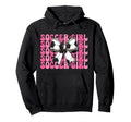 Womens Coquette Bow Ribbon Soccer Hoodie - Streetwear Style Men Women