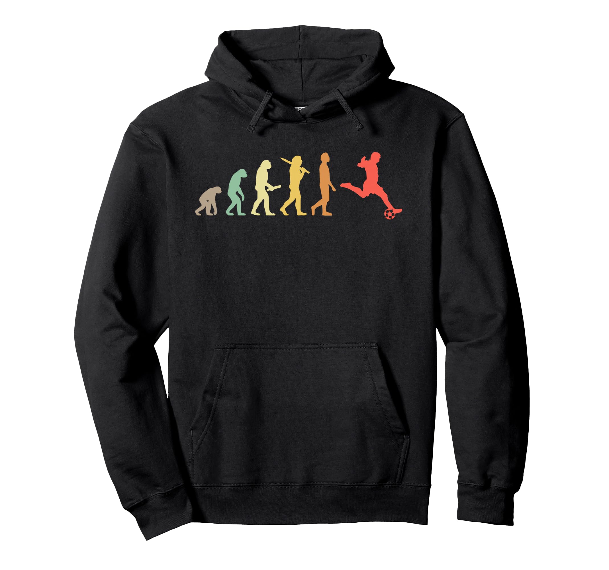 Soccer Evolution Soccer Player Hoodie - Aesthetic Graphic for Adults