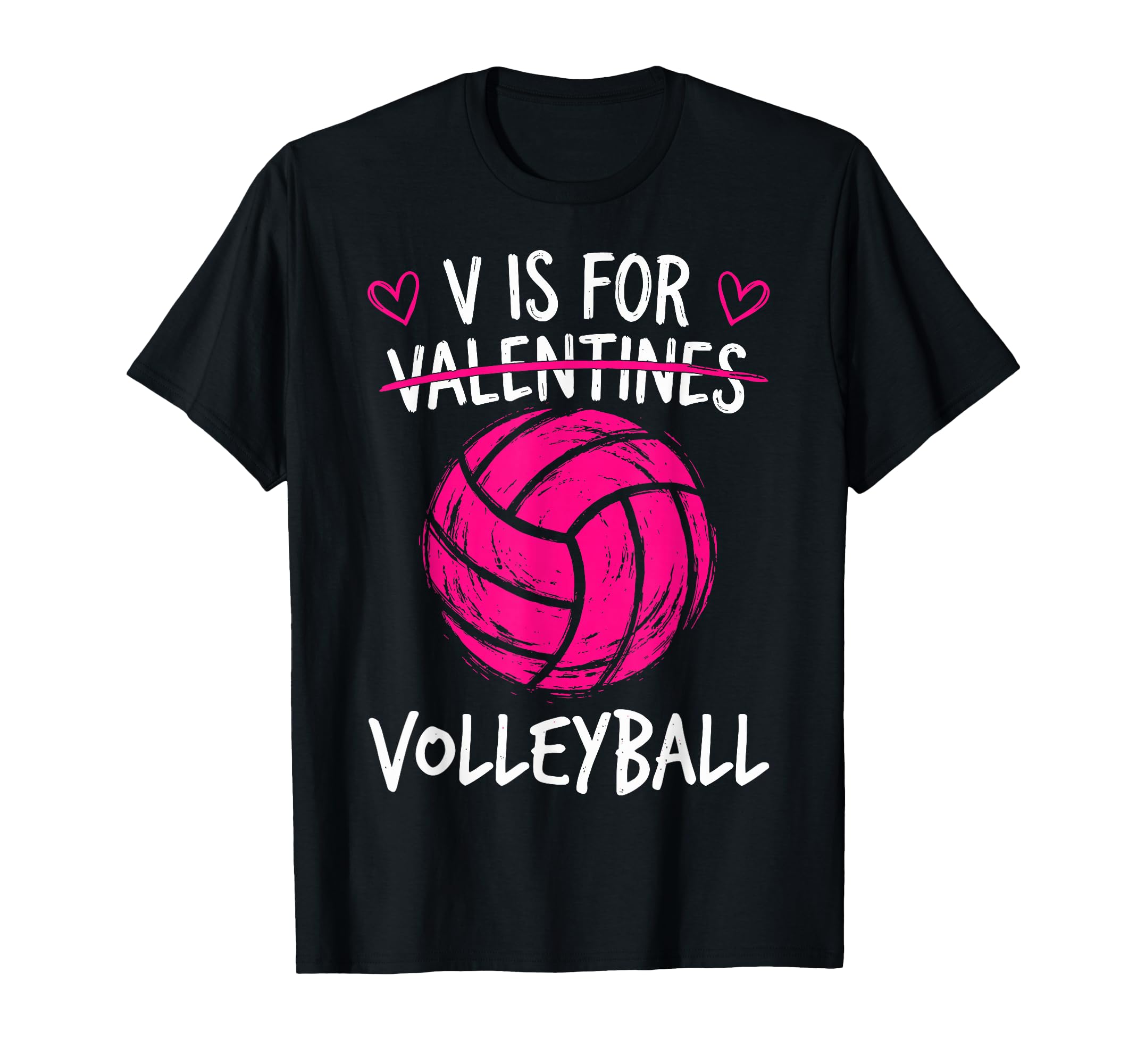 V Is Volleyball Valentine Funny Couple T-Shirt - Custom Art Print Unisex