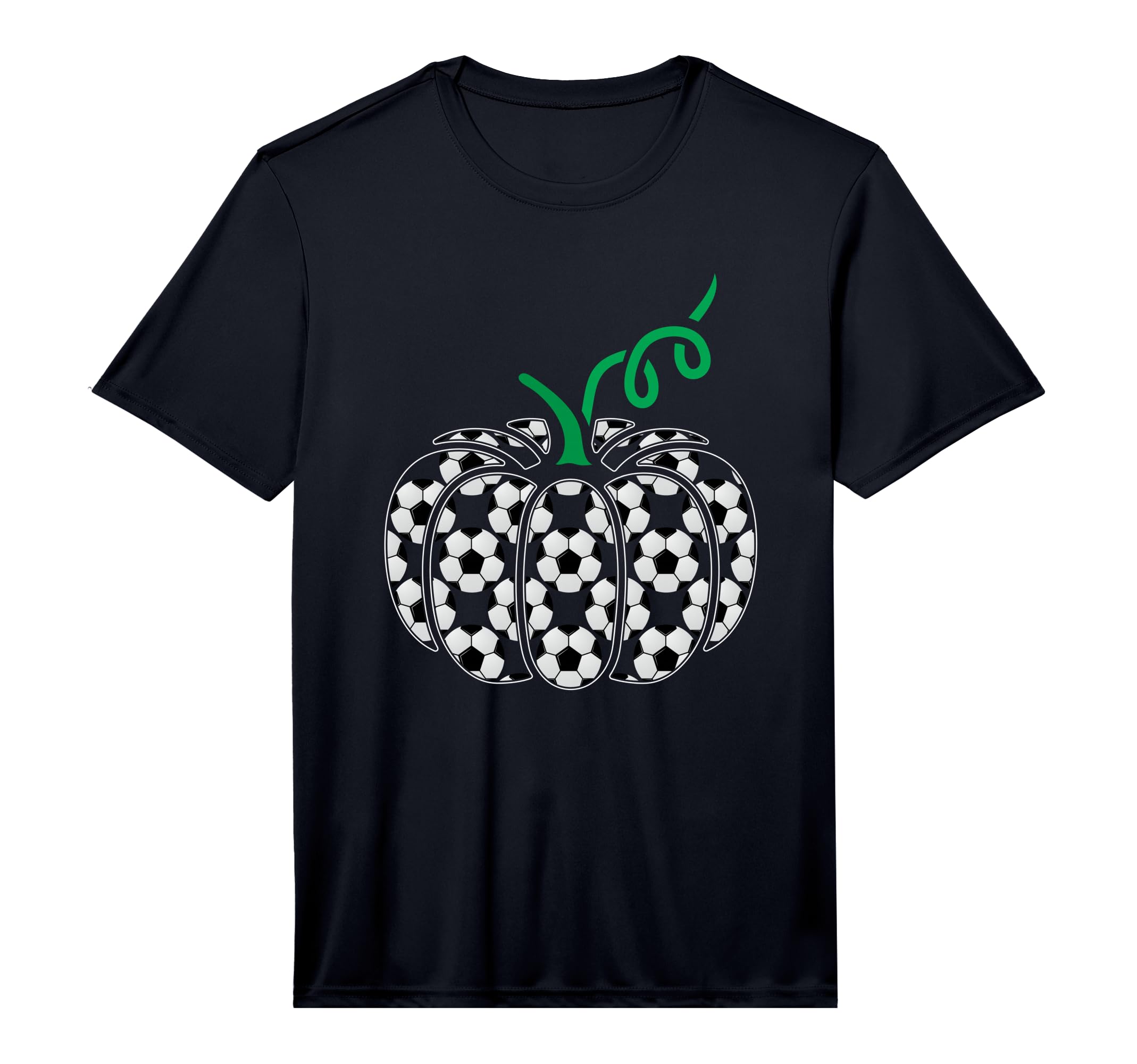 Pumpkin Soccer Ball Lazy Halloween Costume T-Shirt - Graphic Print Unisex