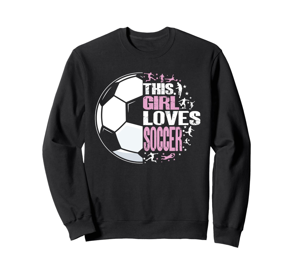 Funny This Loves Soccer Sweatshirt - Casual Everyday Wear for Adults