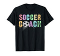 Groovy Soccer Coach Play Mama Coaching T-Shirt - Graphic Print Unisex