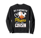 My Favorite Players Baseball Soccer Sweatshirt - Unique Graphic Unisex