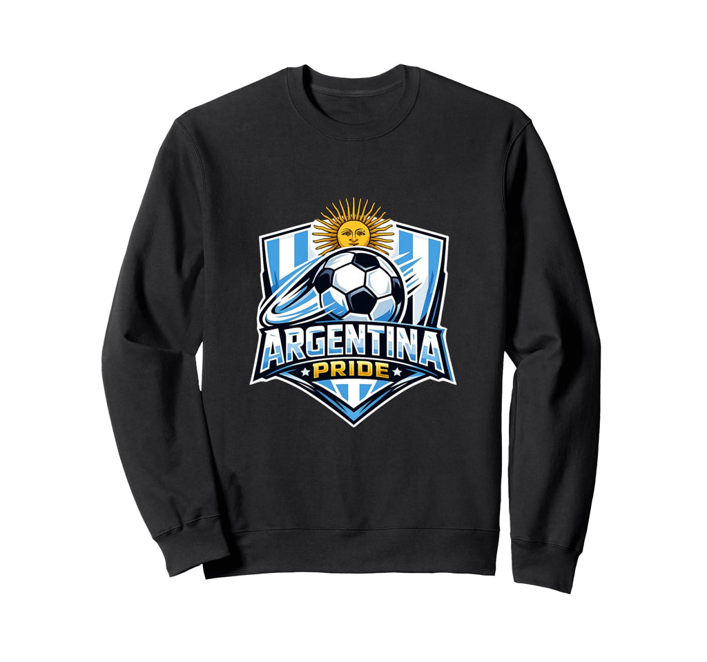 Argentina Pride Soccer Fan Minimal Sweatshirt - Trendy Graphic for Adults