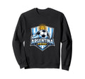 Argentina Pride Soccer Fan Minimal Sweatshirt - Trendy Graphic for Adults