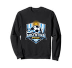 Argentina Pride Soccer Fan Minimal Sweatshirt - Trendy Graphic for Adults