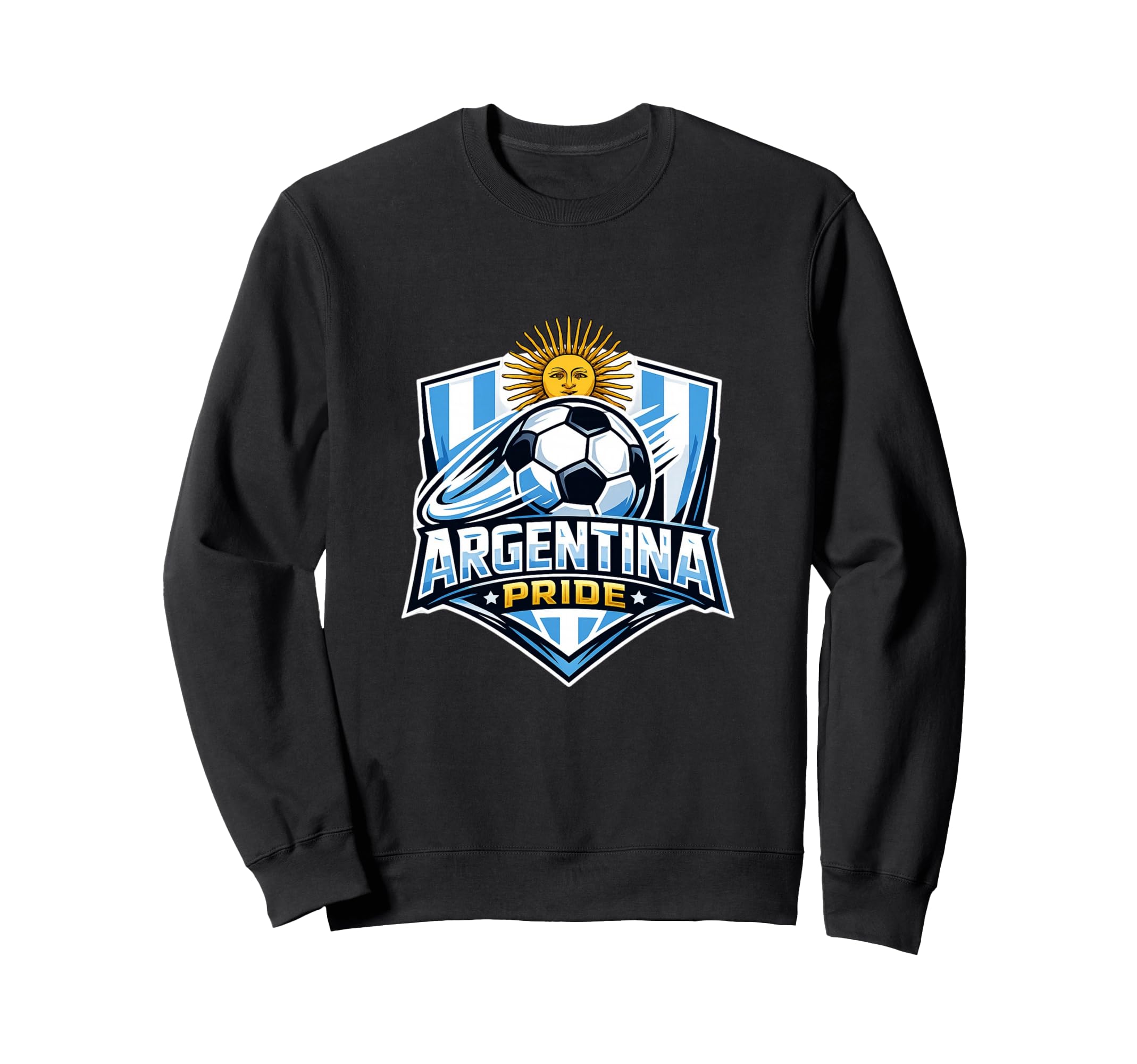 Argentina Pride Soccer Fan Minimal Sweatshirt - Trendy Graphic for Adults