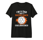 Coaching Soccer Dad Coach Soccer Coach Tri T-Shirt - Graphic Print Unisex