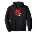 Heart Soccer Love Fun Football Vibes Hoodie - Unique Graphic for Adults