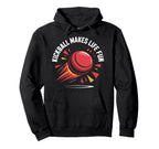 Love Kickball Player Soccer Baseball Hoodie - Streetwear Style Men Women