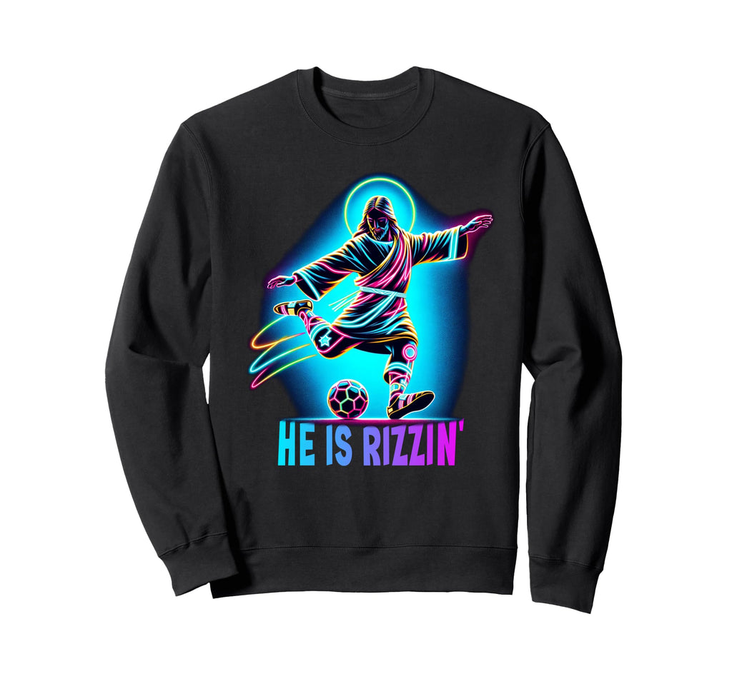 He Is Rizzin Meme Jesus Religious Sweatshirt - Streetwear Style Men Women