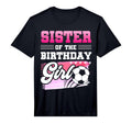 Mens Sister Birthday Soccer Players T-Shirt - Custom Art Print Men Women
