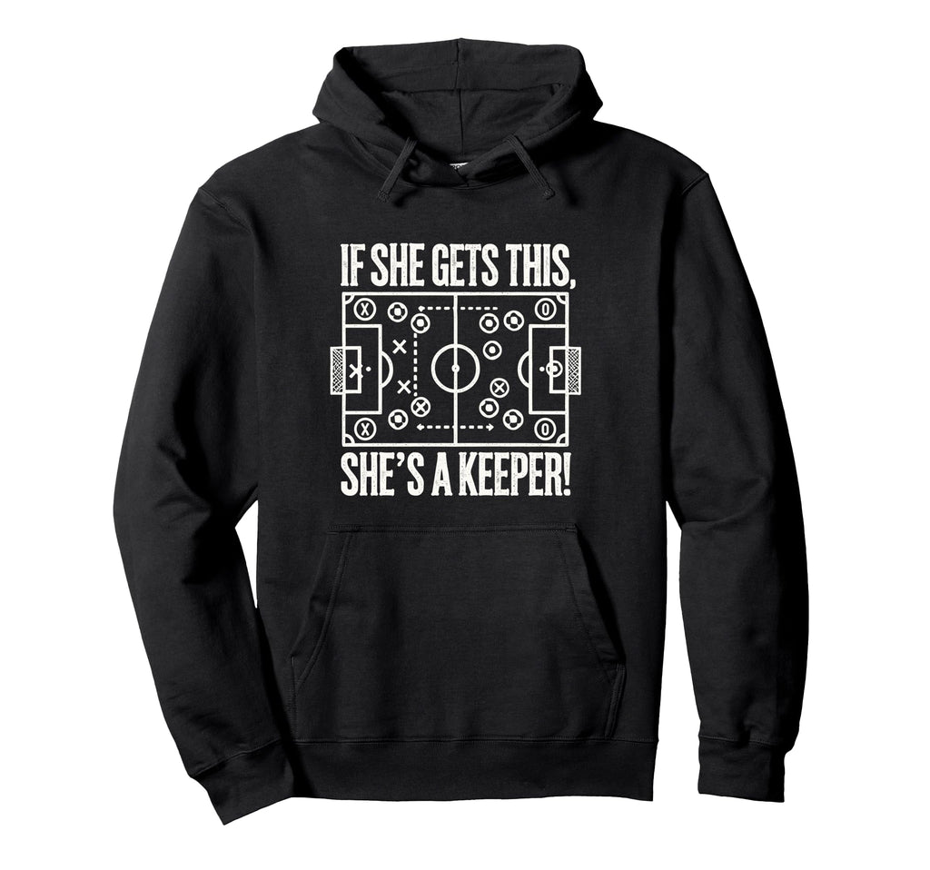 Soccer Goalie Art Soccer Coach Gifts Hoodie - Novelty Apparel for Adults
