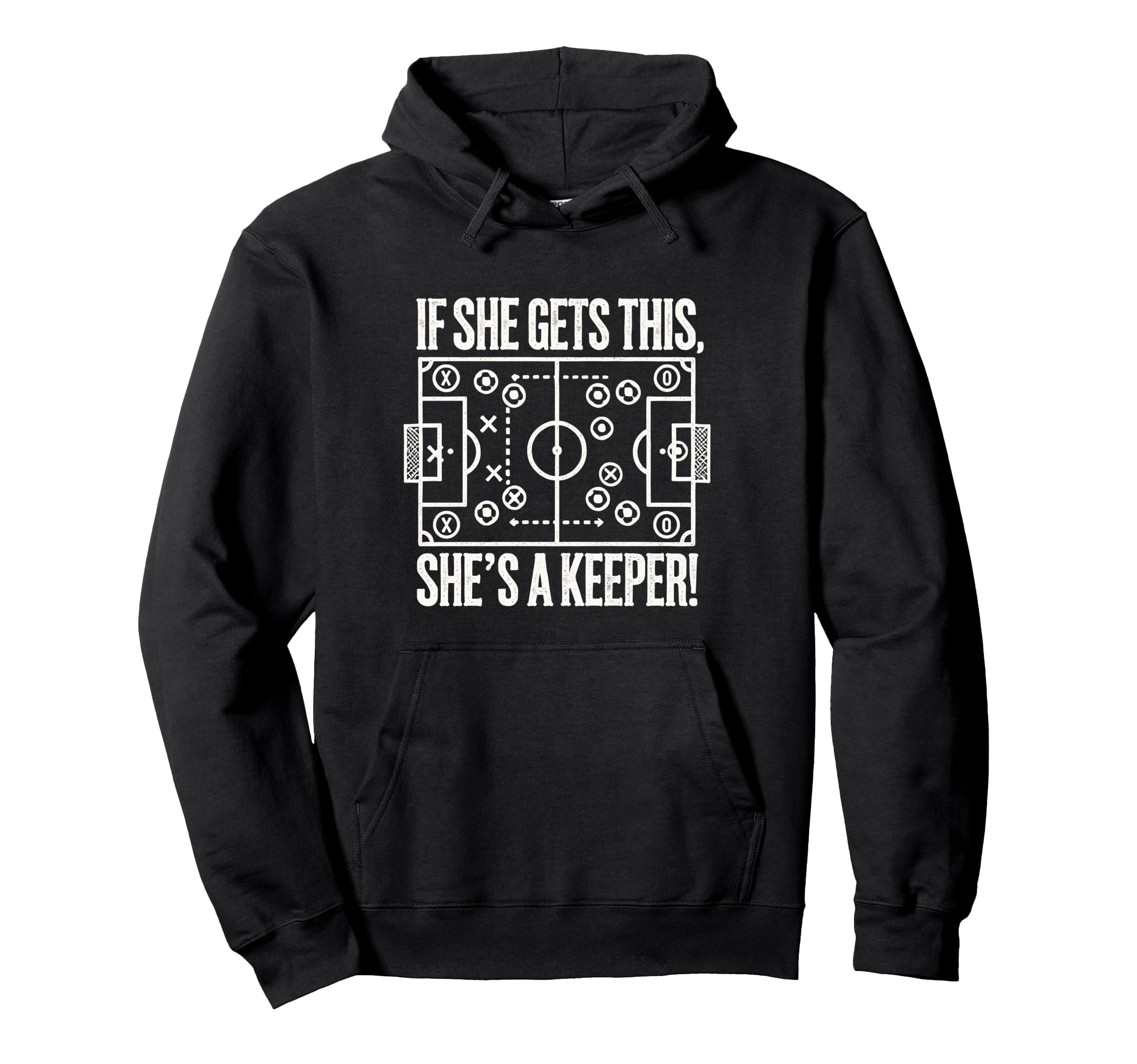 Soccer Goalie Art Soccer Coach Gifts Hoodie - Novelty Apparel for Adults