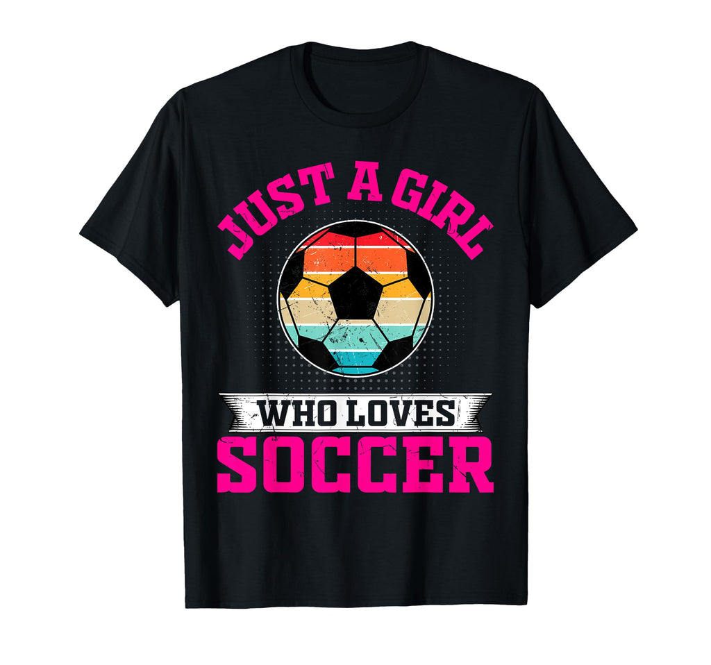 Just Who Loves Soccer Soccer T-Shirt - Fun Novelty Design for Adults