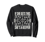 Soccer Goalie Art Soccer Coach Sweatshirt - Minimalist Print for Adults