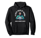 Jesus Soccer Football Christianity Hoodie - Graphic Print Men Women