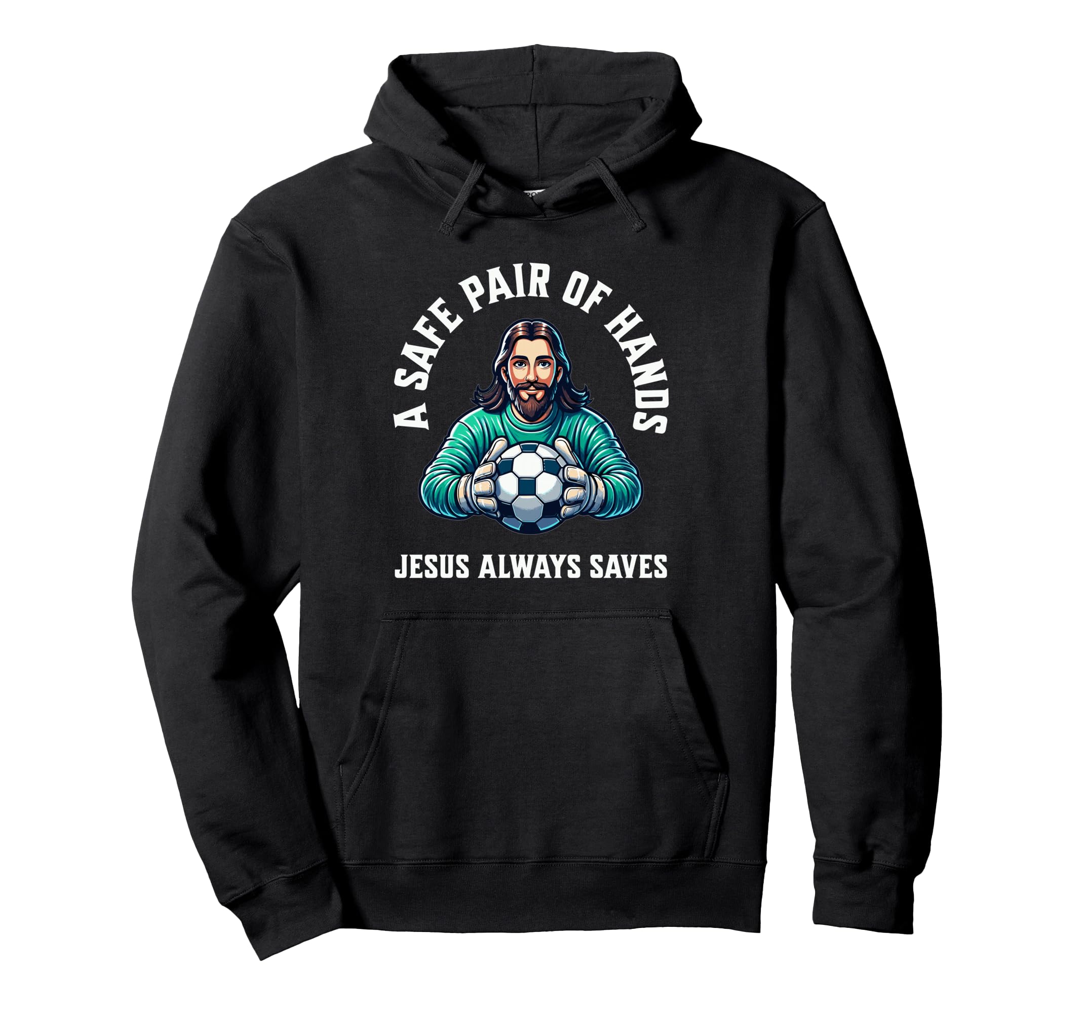 Jesus Soccer Football Christianity Hoodie - Graphic Print Men Women