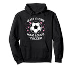 Just Who Loves Soccer Funny Sayings Soccer Hoodie - Unique Graphic Unisex