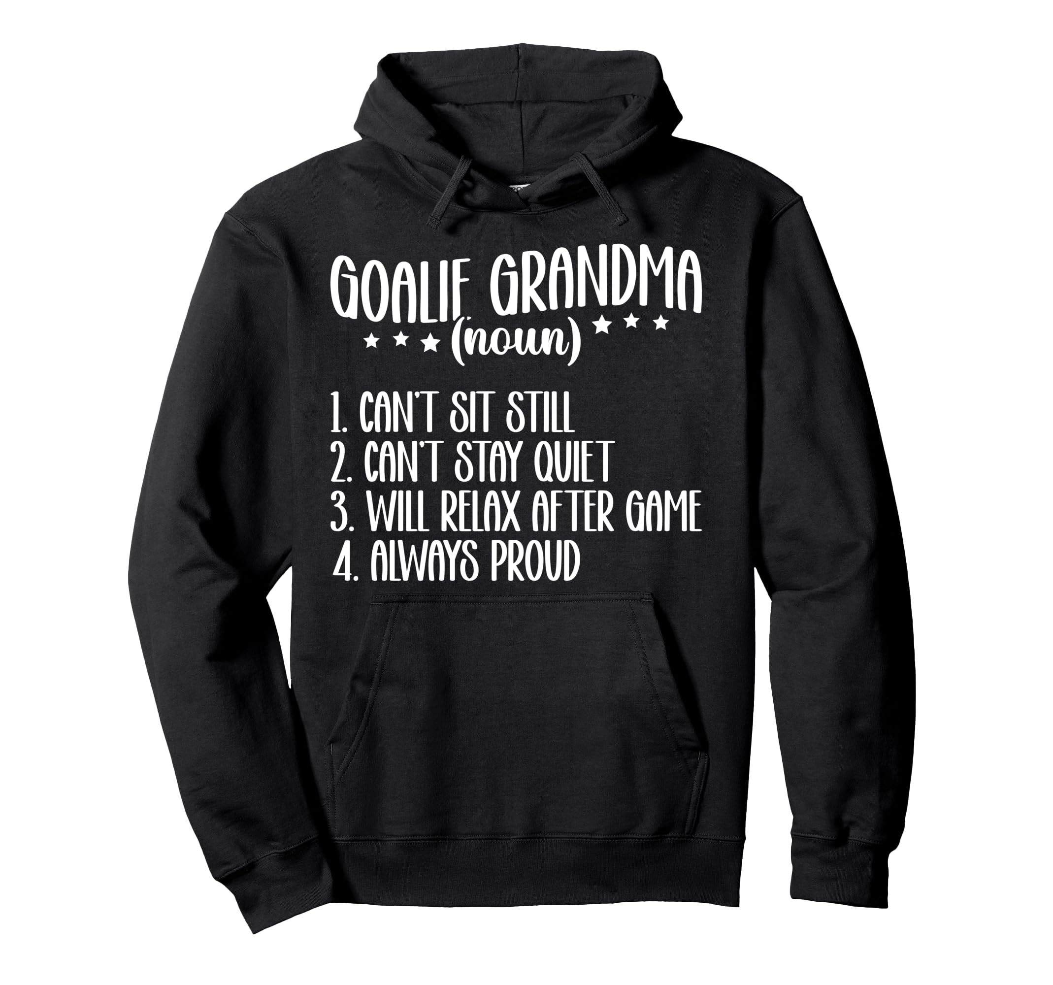 Hockey Goalie Grandma Definition Hockey Hoodie - Novelty Apparel Men Women