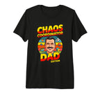 Chaos Coordinator Dad Funny Father T-Shirt - Graphic Print for Adults