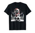 Frosty Soccer Ball Snowman Player T-Shirt - Novelty Apparel for Adults