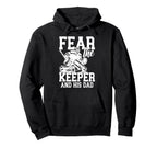 Fear Hockey Keeper Dad Hockey Goalie Hoodie - Custom Art Print for Adults