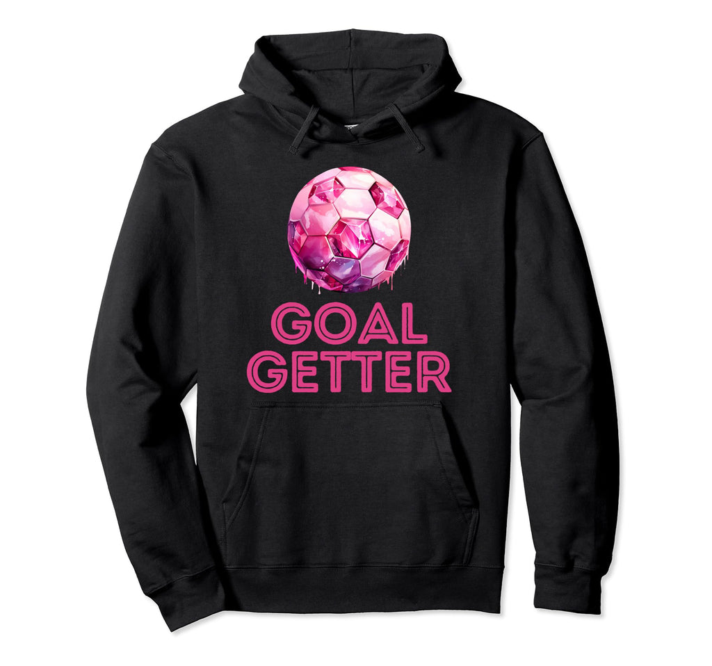 Goal Getter Soccer Player Striker Hoodie - Aesthetic Graphic for Adults