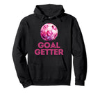 Goal Getter Soccer Player Striker Hoodie - Aesthetic Graphic for Adults