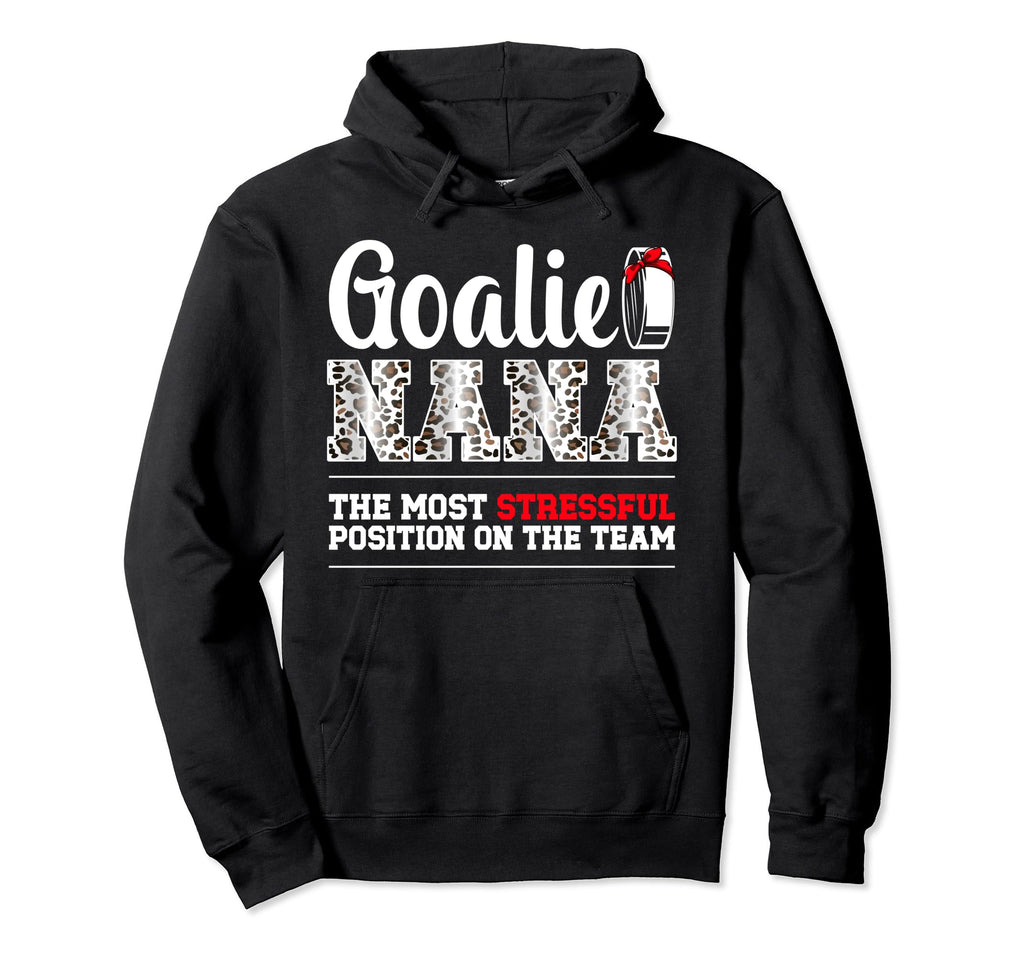 Ice Hockey Goalie Nana Funny Ice Hockey Hoodie - Trendy Graphic Men Women