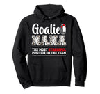 Ice Hockey Goalie Nana Funny Ice Hockey Hoodie - Trendy Graphic Men Women