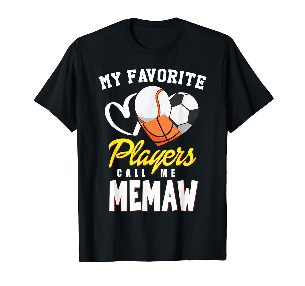 My Favorite Players Baseball Soccer T-Shirt - Novelty Apparel Unisex