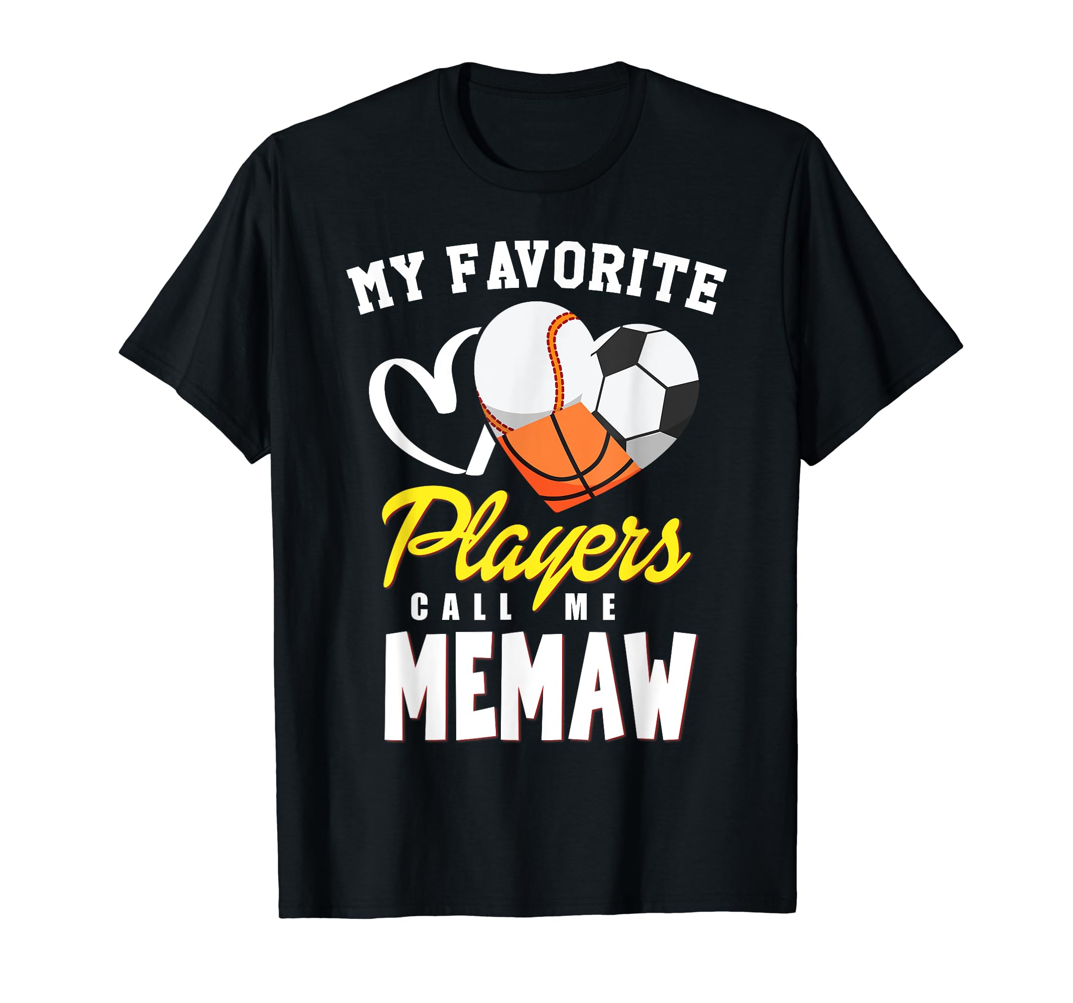 My Favorite Players Baseball Soccer T-Shirt - Novelty Apparel Unisex