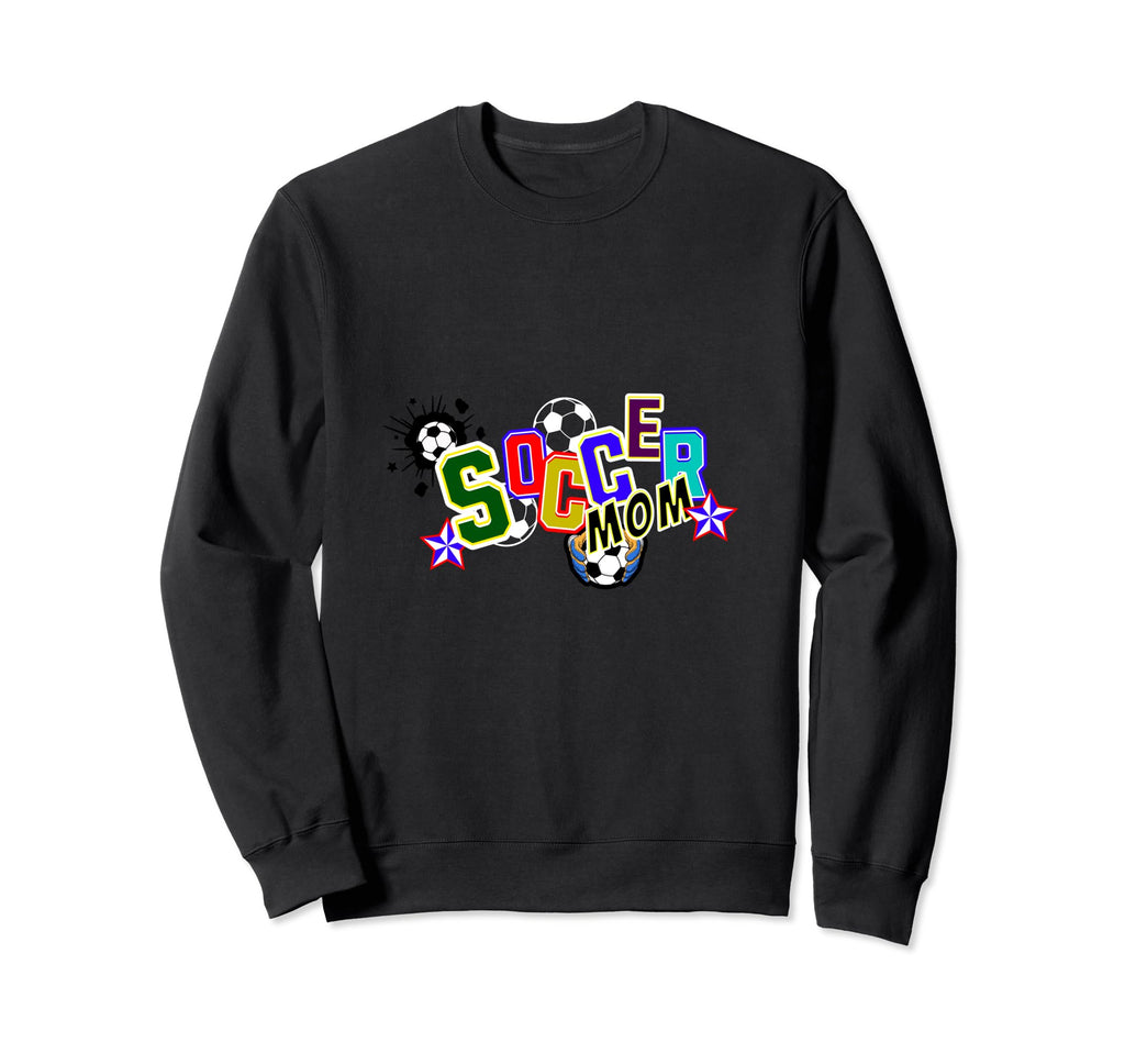 Soccer Mom Colorful Soccer Gifts Sweatshirt - Trendy Graphic for Adults