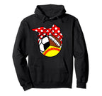 Softball Soccer Football Player Mom Hoodie - Custom Art Print for Adults