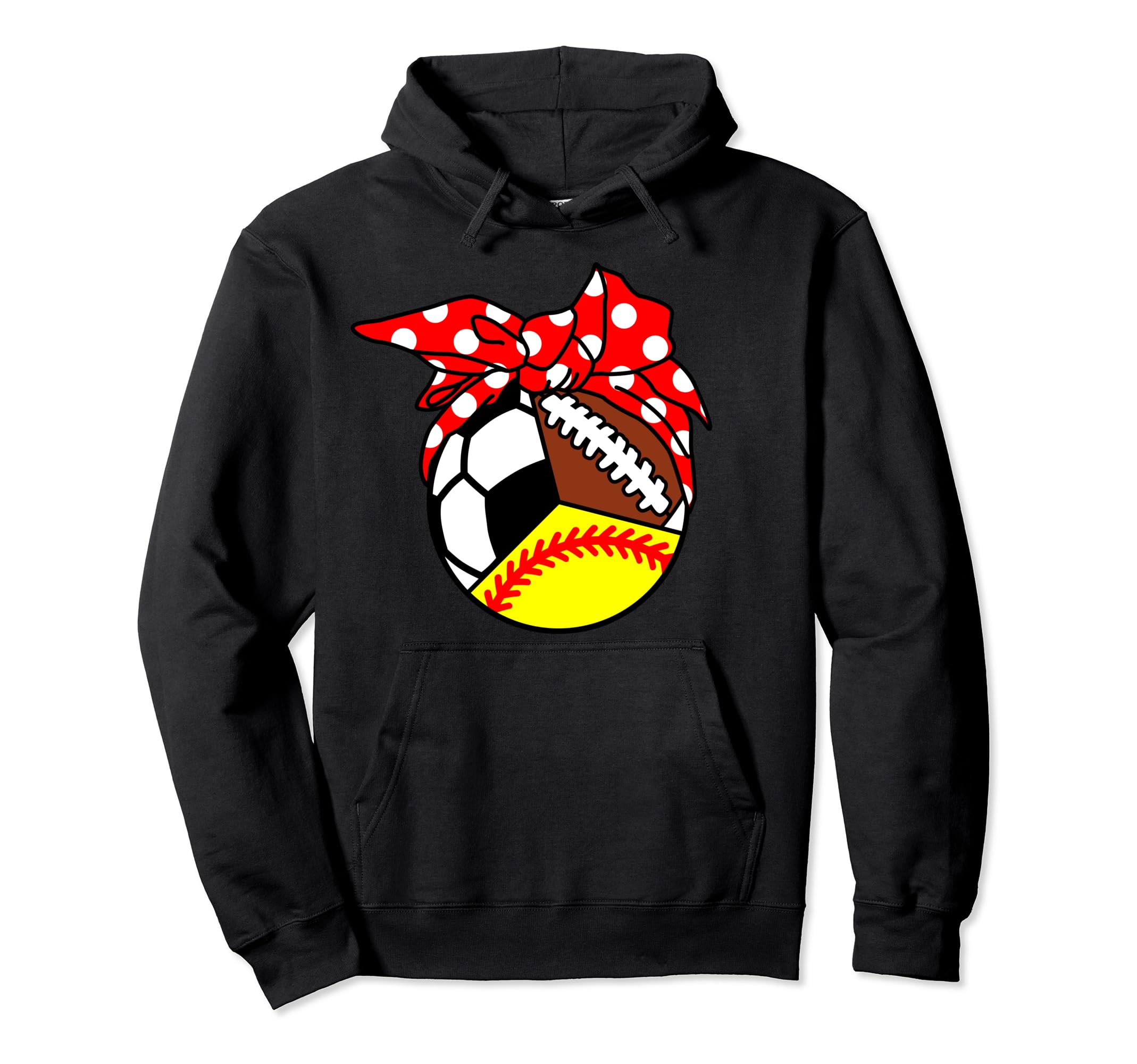 Softball Soccer Football Player Mom Hoodie - Custom Art Print for Adults