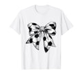 Coquette Bow Soccer Ball Mom Life Game T-Shirt - Trendy Graphic for Adults
