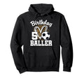 5 Year Old Birthday Soccer 5Th Birthday Hoodie - Minimalist Print Unisex
