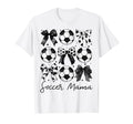 Coquette Soccer Mama Mom Mothers Day T-Shirt - Casual Everyday Wear Unisex