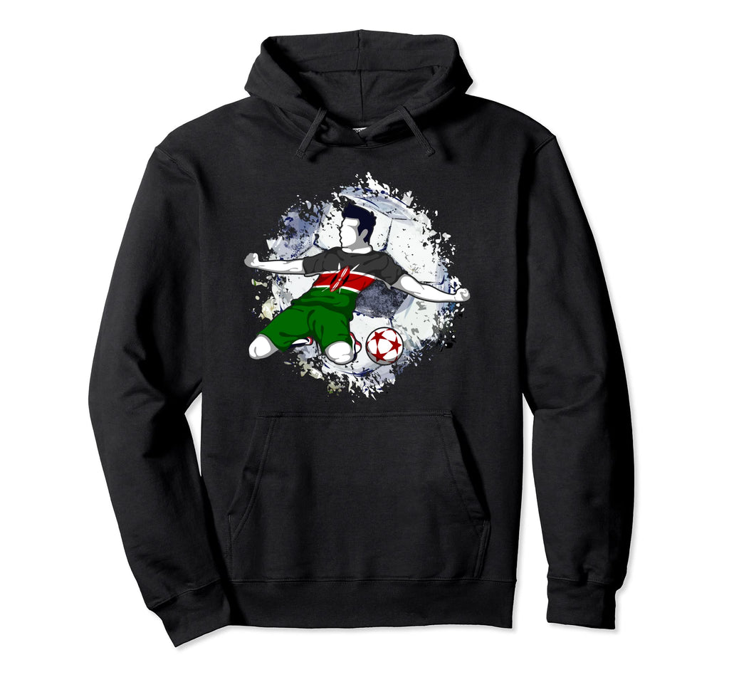 Kenya Soccer Kenyan National Flag Proud Hoodie - Graphic Print Men Women