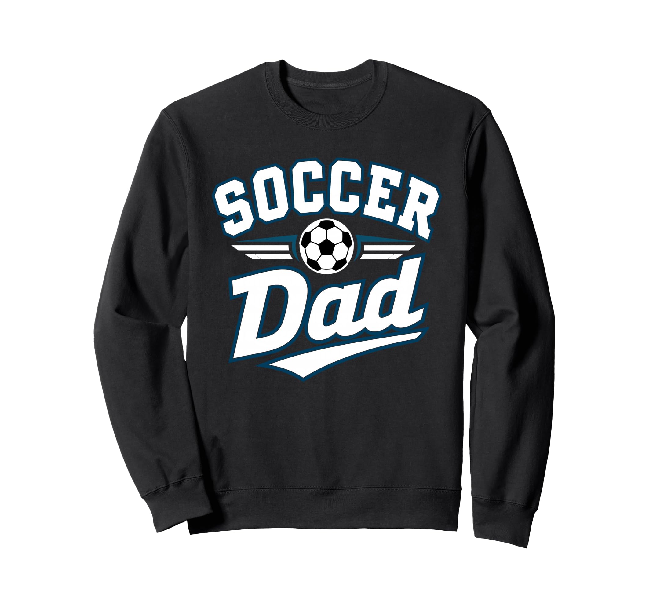 Soccer Dad Funny Athletic Lettering Sweatshirt - Novelty Apparel Unisex