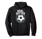Soccer Player Quotes Goalie Team And Goal Hoodie - Custom Art Print Unisex