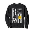 Memere Ballers Baseball Soccer Softball Sweatshirt - Trendy Graphic Unisex